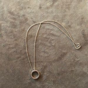 Genuine Tiffany&co circle pendant necklace
